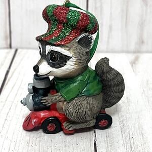 Raccoon Hanging Ornament The Danbury Mint Baby Animal Collection Christmas Xmas